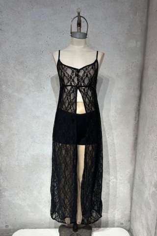 VESTIDO LARGO ENCAJE - Art705